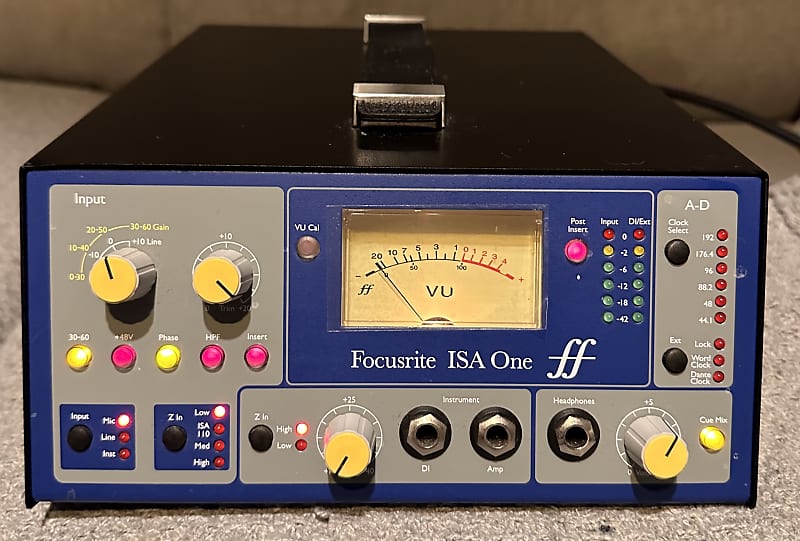 Focusrite ISA One Desktop Mic Preamp/DI etc boxed manual psu | Reverb