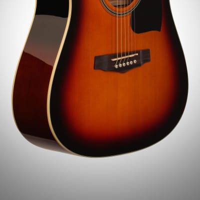 Ibanez PF15 Acoustic Guitar, Vintage Sunburst image 4