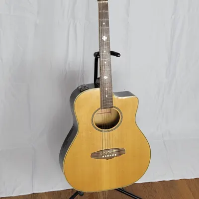 Cort MR500E Sp Solid Spruce/Mahogany Dreadnought Cutaway with Electronics Natural Glossy for sale