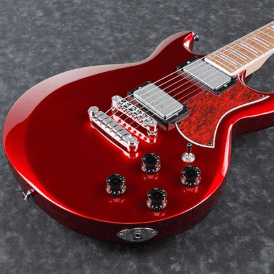 Ibanez AX120-CA Standard Double Cutaway HH with New Zealand Pine Fretboard -  Candy Apple Red image 3