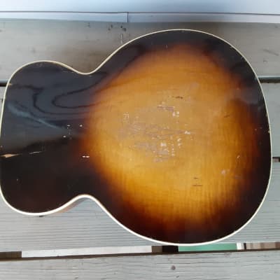 Vintage 1950's Silvertone 57 712L Aristocrat Archtop Acoustic Guitar! High End Model, Kluson Tuners! image 10