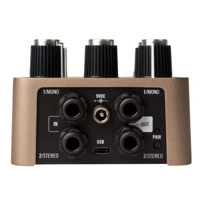 Universal Audio Golden Reverberator Stereo Effects Pedal with Three Golden Unit Spring Tanks and Dual Stereo Engine for Three-Dimensional Tones image 3