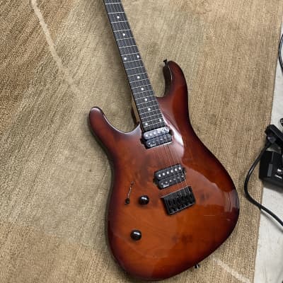 Left Handed Gstyle Beautiful Double cut away style Guitar with  Belcat Pickups  2020 Redis brown image 1