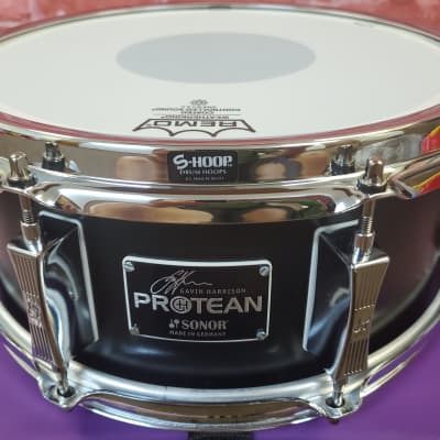 Sonor Gavin Harrison 12x5 Protean Black Lacquer Premium Snare Drum | World Ship | Authorized Dealer image 1