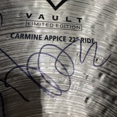 Carmine Appice's 22" Sabian Vault, Limited Edition, Carmine Appice Ride Cymbal, SIGNED! (CA2 #5) image 5