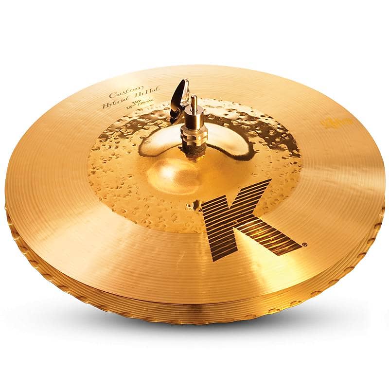 Zildjian 14.25" K Custom Hybrid Hi-Hat Cymbal (Bottom) image 1