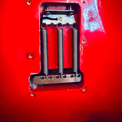 Haar Trad S Stratocaster 2018 - Fiesta Red Light Aged - Kloppmann Real 65 Set image 7