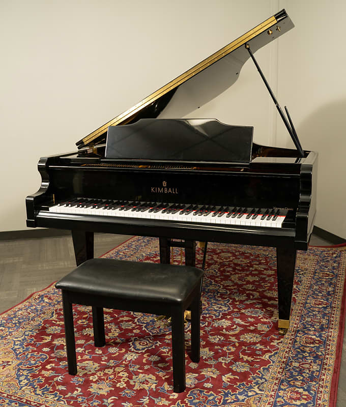 Kimball 5'8" 580P Grand Piano | Polished Ebony image 1