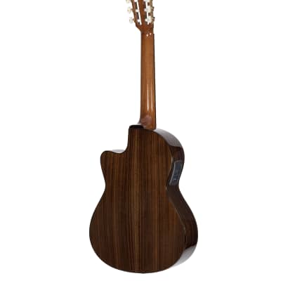 Alvarez Yairi CY75CE - Classical/Electric Guitar in Natural Gloss Hardshell Case Included image 5
