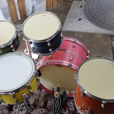 Twin Cities Drum Co. 4-Piece Bop Jelly Bean Stain Drum Set image 5