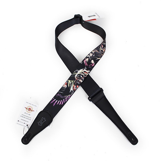 Levy s MPNZ2 Polyester Guitar Strap 2 Dinosaur Zombie Print ccm01