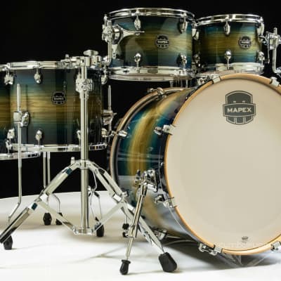 Mapex Armory 6pc Studioease Fast Toms Shell Pack - Rainforest Burst image 1