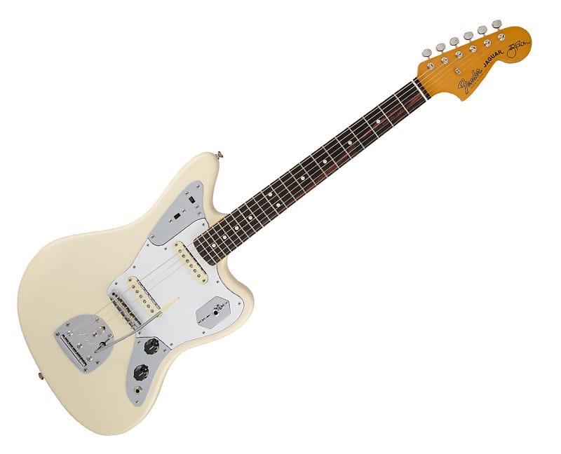 Fender Johnny Marr Jaguar - Olympic White w/ Rosewood FB image 1
