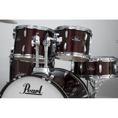 Pearl Roadshow 5pc Drum Set w/Hardware & Cymbals Wine Red RS525SC/C91 image 3