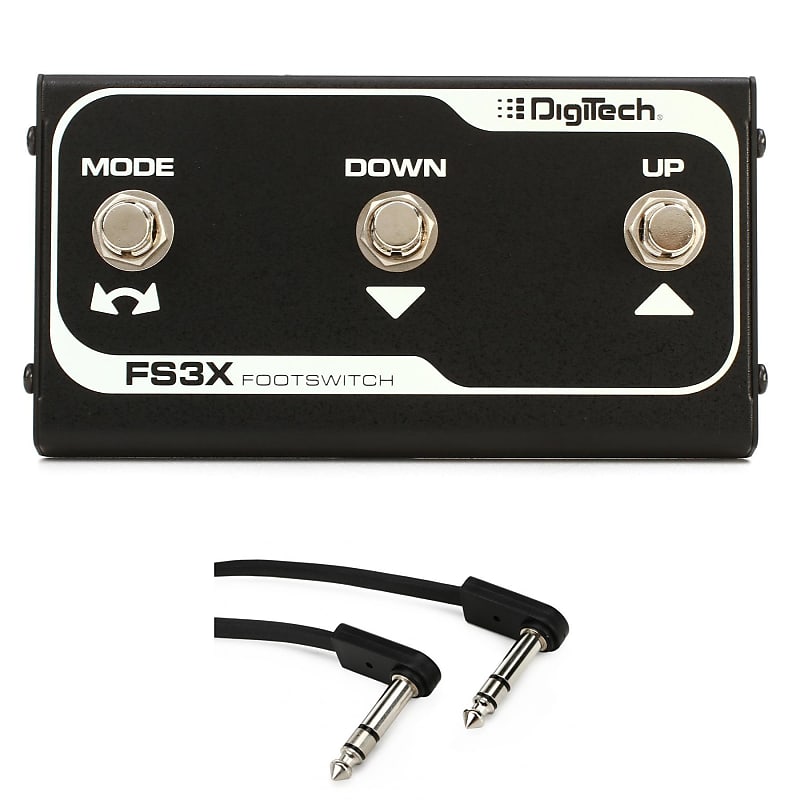 DigiTech FS3X 3-button Foot Switch with Flat Cable image 1