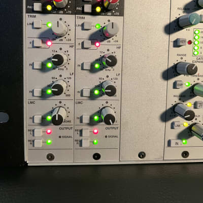 Solid State Logic X-Rack Loaded with 2 XR627 Preamps and 2  XR618 Dynamics Modules 2010s - Silver image 2