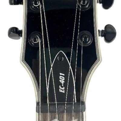 ESP Ltd EC401 Electric Guitar w/ EMG 81/60 Pickups Gloss Black Ser#: WI22011406 image 7