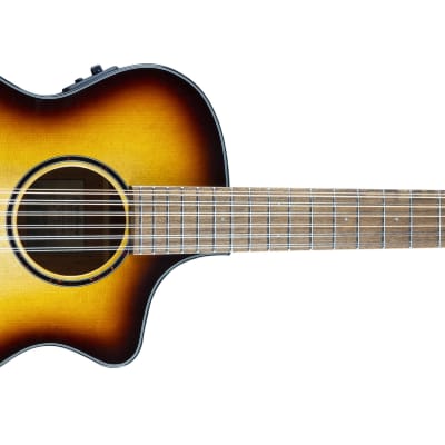 Breedlove Discovery S Concert Edgeburst 12-String CE Sitka Spruce/African Mahogany image 2