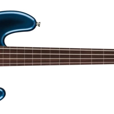 Fender American Professional II Jazz Bass Fretless Bass Guitar, Dark Night image 2