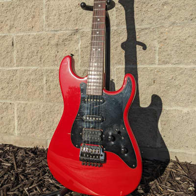 Charvel Model 3 HSS with Rosewood Fretboard 1980s - Red image 1