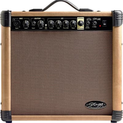 STAGG 40W RMS Acoustic Guitar Amplifier w/Spring Reverb Plus 1x10" Speaker for sale