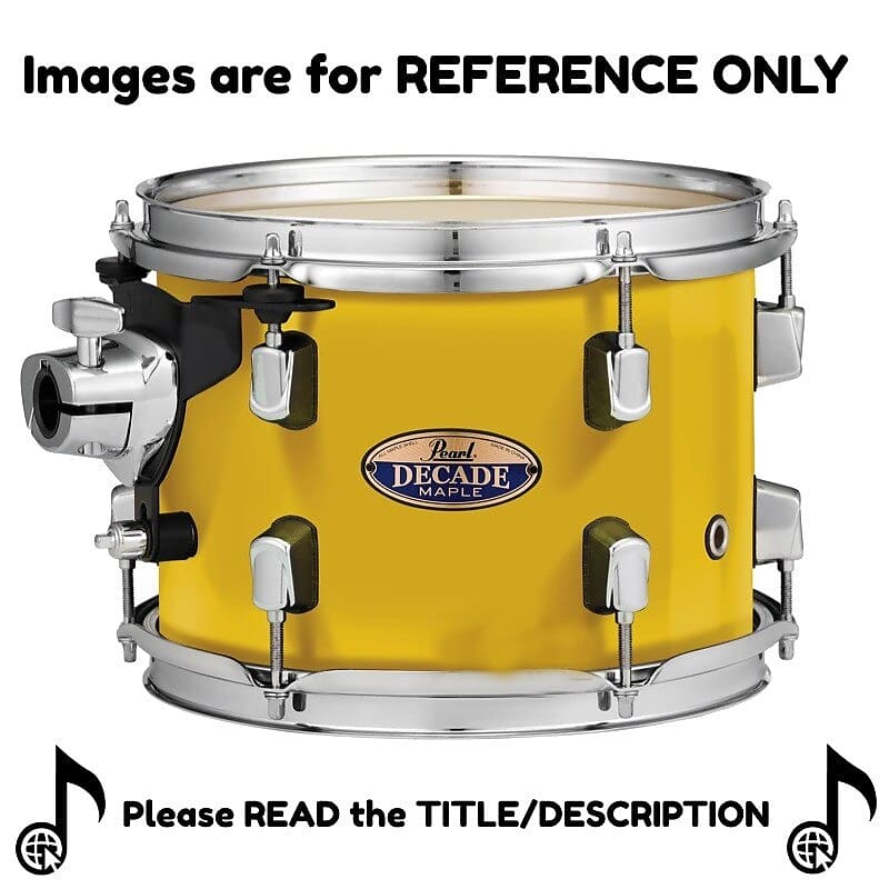 Pearl Decade Maple 8 Tom Drum and 14 floor Tom Drum Add-on Pack SOLID YELLOW image 1
