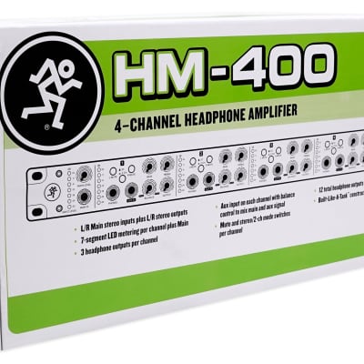 Mackie HM-400 Pro Rackmount 4-Channel Headphone Amplifier w/12 Headphone outputs image 8