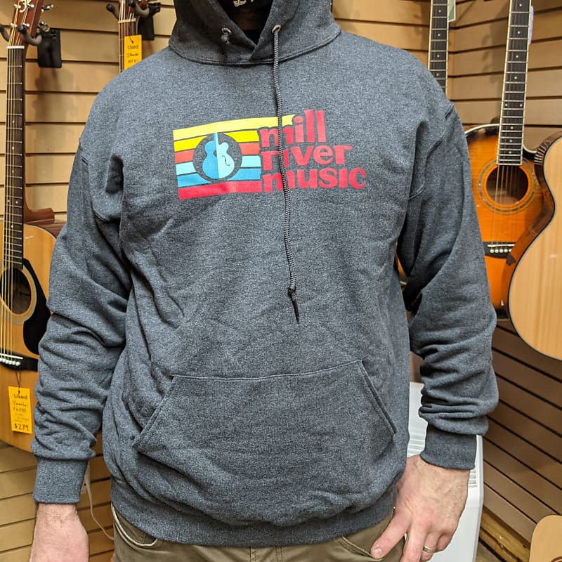 Mill River Music Pullover Hoodie 1st Edition Main Logo Unisex Ch Heather Large image 1