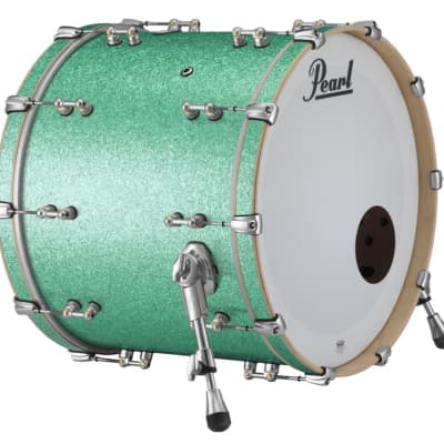 Pearl Music City Custom Reference Pure 26x16 Bass Drum W/ Mount TURQUOISE GLASS