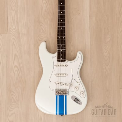 2023 Fender Traditional 60s Stratocaster Olympic White Competition Stripe, Mint w/ Hangtags, Case image 2