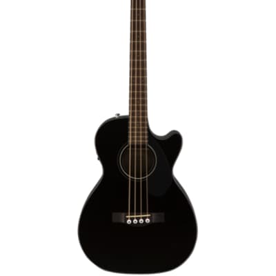 Fender CB-60SCE Black Solid Top Acoustic-Electric Bass image 1