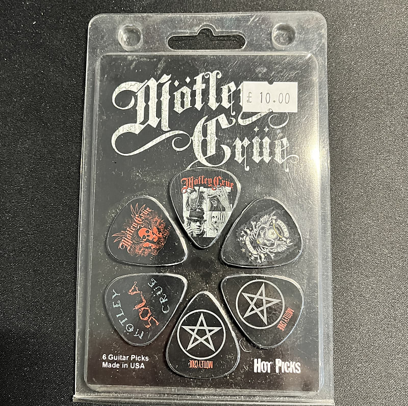Hot Picks Live Nation Guitar Picks 6 Pack Motley Crue Brand