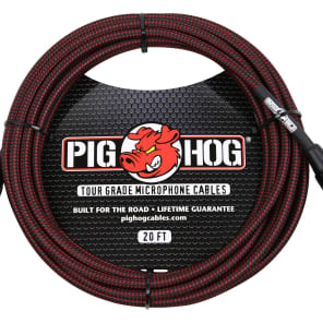 Pig Hog PHM20BRD Woven XLR Mic Cable - 20'