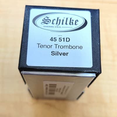 Schilke 51D Standard Series Small Shank Trombone Mouthpiece - Silver Plated image 2