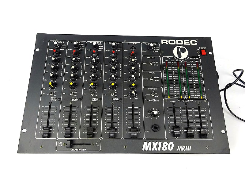 RODEC MX180 Mk 3 4CH DJ Mixer