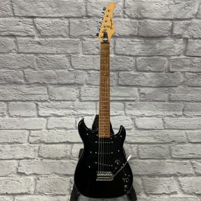 Kingston Strat Electric Guitar Black image 2