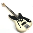 2008 Fender Custom Shop Master Built Dennis Galuszka 59 Precision Thinline Tele Bass - Antigua White