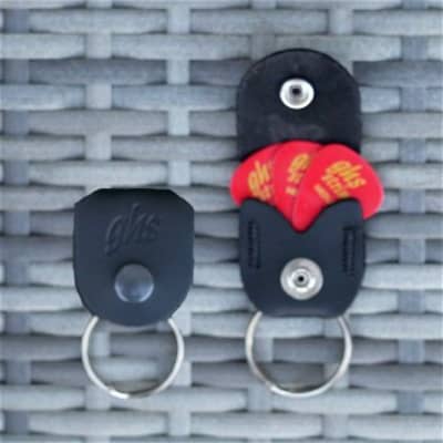 Leather GTR Pick Holder Keychain