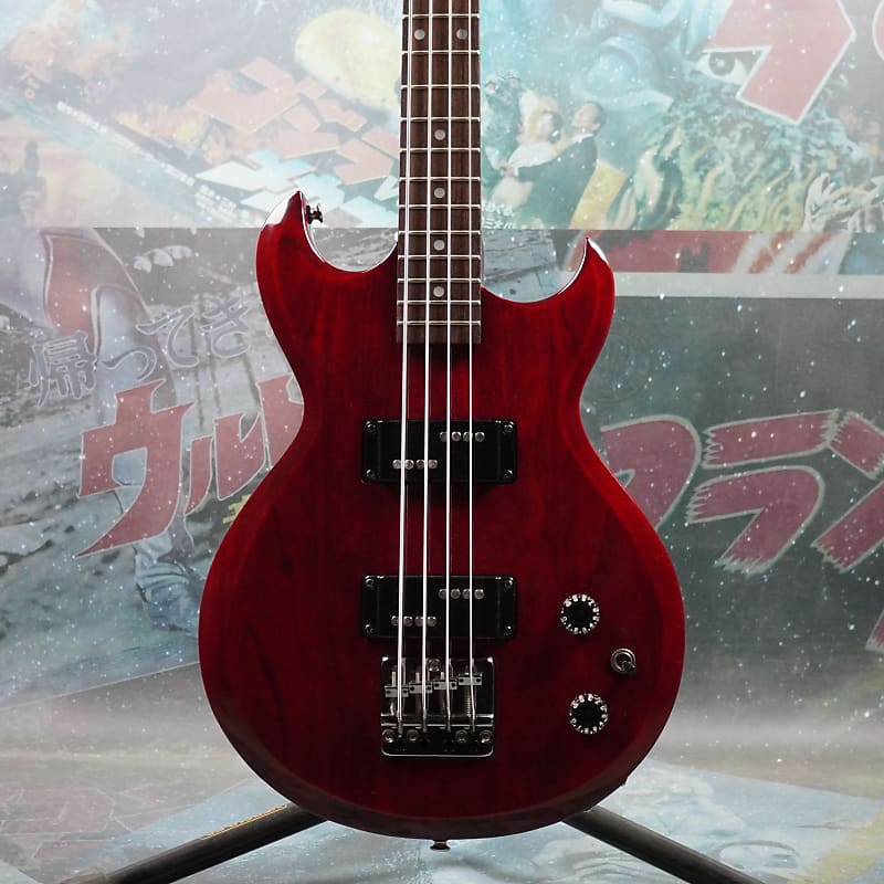 Aria Pro II Cardinal Series CSB Deluxe Medium Scale 1984 Transparent Red  MIJ Japan Matsumoku