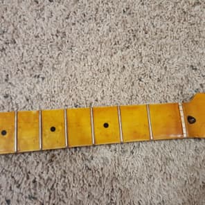Mighty Mite Telecaster Neck with Tuners and Vintage Amber Tint image 4