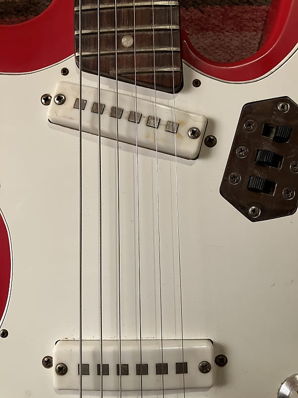 Vintage 1966 Pleasant SEV 218 Funky Mosrite/Jaguar Style Vintage 1966 Pleasant SEV 218 Funky Mosrite/Jaguar Style