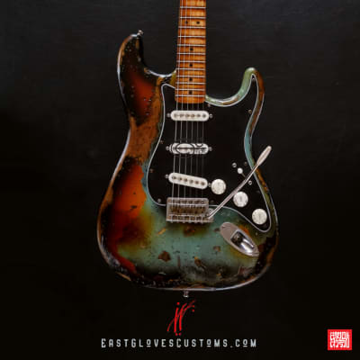 Fender Stratocaster Daphne Blue/Sunburst Heavy Aged Relic [$200 OFF for Limited Time Only] image 11