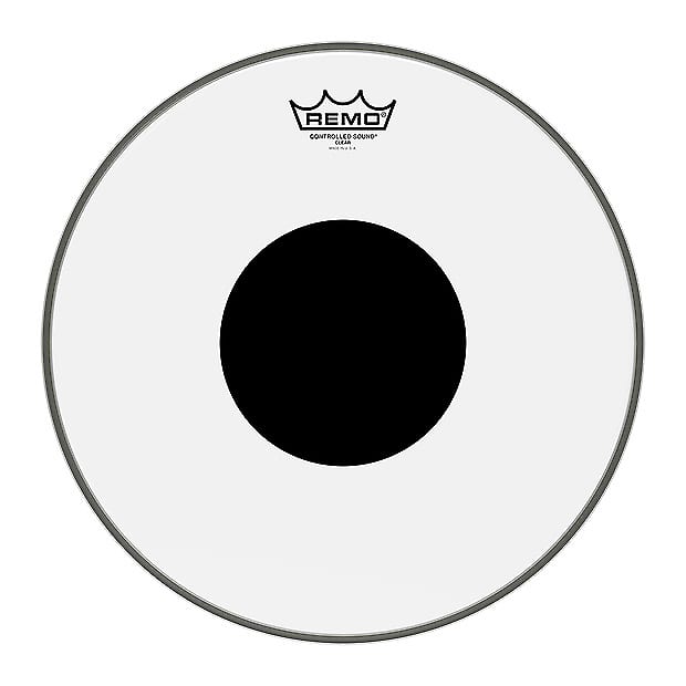 Remo CS Batter Drum Head Clear Black Dot, 14 Inch, CS-0314-10 image 1