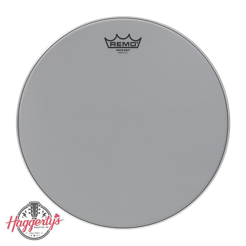 Remo 14" Marching Snare Drum Batter Drumhead, White Max, Reverb