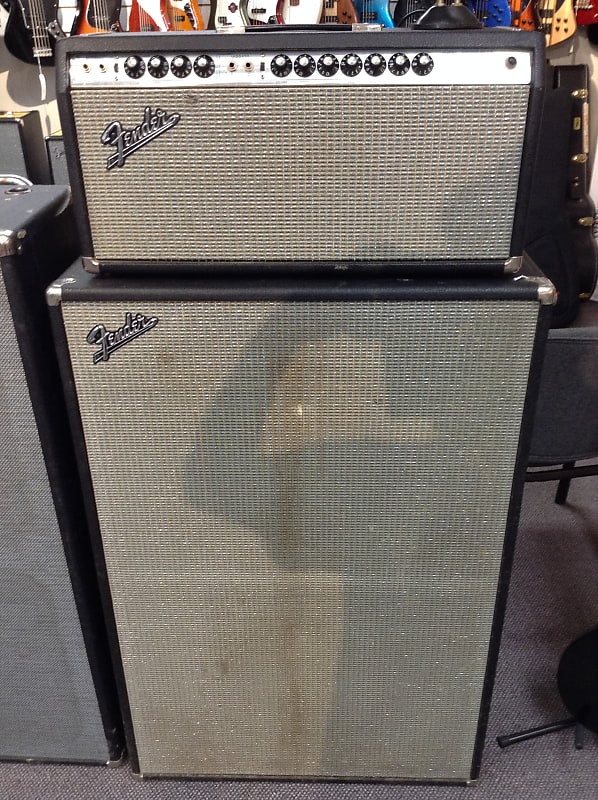 Fender Dual Showman Reverb TFL 5000D Silverface Head w/ Cabinet