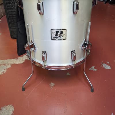 1970s Rogers Pearlescent Silver Mist Wrap 16 x 16" Floor Tom - Looks Good - Sounds Great! image 1