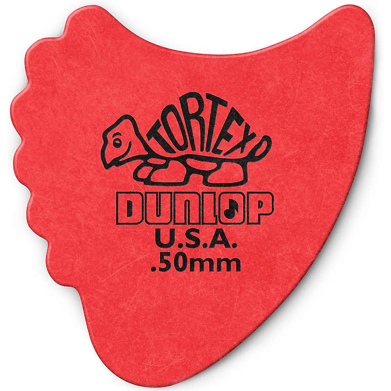 Dunlop 414R50 Tortex Fin .50mm Guitar Picks (72-Pack) image 1