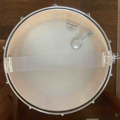 Pearl 5.5x14 Snare Drum Ginger Glitter 1960s image 10