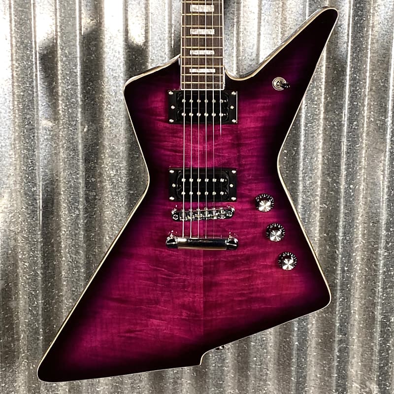 Westcreek Revenge Explorer Flame Transparent Purple Burst | Reverb