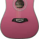Oscar Schmidt OG1P-A-U 3/4 Size Acoustic Guitar - Pink